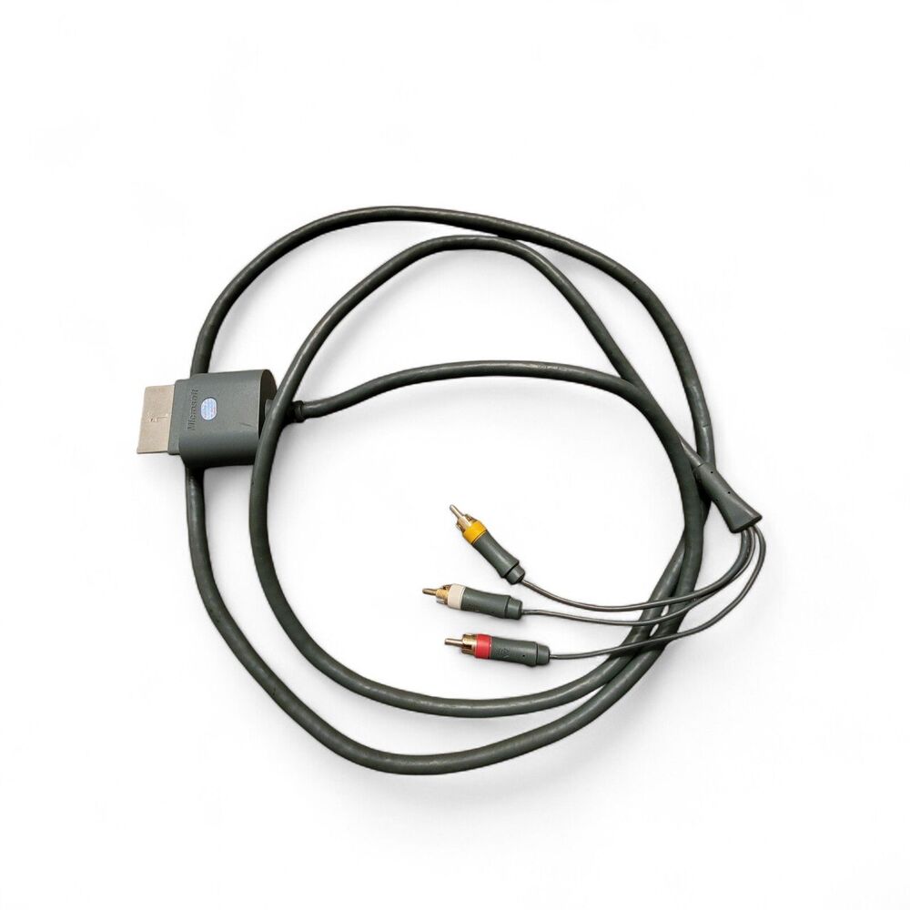 Microsoft Xbox 360 AV Composite Audio/Video Cable RCA Untested
